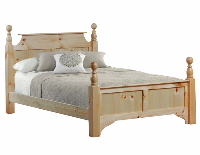 400 QUEEN KNOTTY PINE BED IN NATURAL